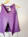 Blusa Juliana Sanmartin couro