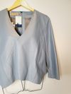 Blusa Juliana Sanmartin couro