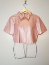Blusa Juliana Sanmartin couro