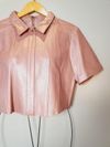 Blusa Juliana Sanmartin couro