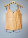 Blusa Juliana Sanmartin couro