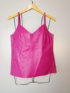 Blusa Juliana Sanmartin couro