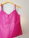 Blusa Juliana Sanmartin couro