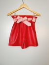 Shorts Juliana Sanmartin couro