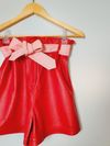 Shorts Juliana Sanmartin couro