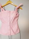 Blusa Juliana Sanmartin couro
