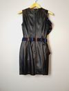 Vestido Juliana Sanmartin couro
