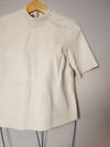 Blusa Juliana Sanmartin couro