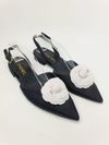 Sandália Chanel Camelia Slingback