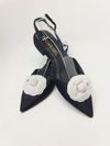 Sandália Chanel Camelia Slingback