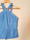 Blusa Patricia Motta couro