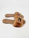 Flat Fendi Mink Wide-Band