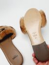Flat Fendi Mink Wide-Band