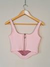 Blusa Juliana Sanmartin couro
