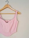 Blusa Juliana Sanmartin couro