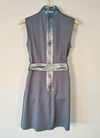 Vestido Juliana Sanmartin couro