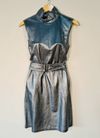 Vestido Juliana Sanmartin couro