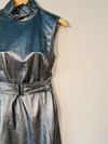 Vestido Juliana Sanmartin couro