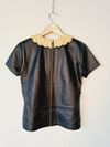 Blusa Juliana Sanmartin couro
