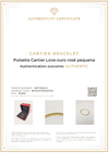 Pulseira Cartier Love ouro rosê pequena - 16