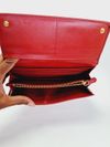 Carteira Prada Saffiano Triangle Continental Flap