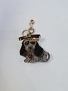 Chaveiro Gucci Dog Canvas