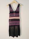 Vestido Lolitta tricot couro