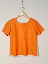 Blusa em Couro Lu Brandão