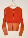 Blusa St. Trois em couro