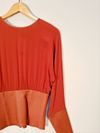Blusa St. Trois em couro