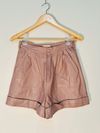 Shorts Minimale couro