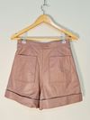 Shorts Minimale couro