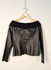 Blusa Madre Reina couro