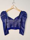 Blusa Cropped Andrea Bogosian Black Gold couro