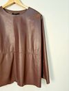 Blusa Liziane Richter couro