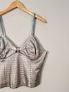Blusa cropped Liziane Richter couro