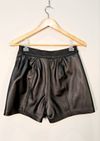 Shorts Saia Madre Reina couro