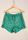 Shorts em couro