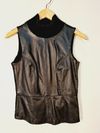 Blusa Madre Reina couro tricot