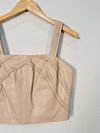 Blusa Cropped Le Lis Blanc couro