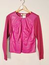 Blusa Madre Reina couro tricot