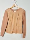 Blusa Madre Reina couro tricot