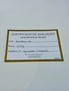 Colar em ouro branco, brilhantes e esmeralda