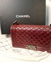 Bolsa Chanel Boy Lambskin Média