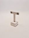 Brinco Loveggy ouro branco 18K