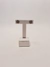 Brinco Loveggy ouro branco 18K
