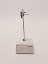 Brinco Loveggy ouro branco 18K