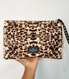 Clutch Valentino Rockstud Leopard Print