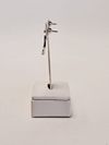 Brinco Vivara ouro branco 18K