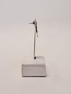 Brinco Vivara ouro branco 18K